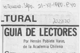 Guía de lectores