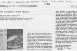 Our country, our people