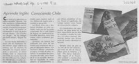 Aprenda inglés conociendo Chile.