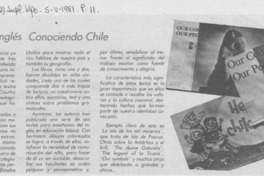 Aprenda inglés conociendo Chile.