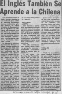 El Inglés tambien se aprende a la chilena.