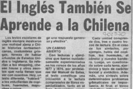 El Inglés tambien se aprende a la chilena.