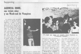 Agencia Orbe, sus veinte años y un week-end de vampiros.