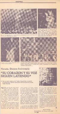 Su corazón y su voz siguen latiendo".