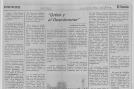 Orfeo y el desodorante