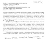 Estilo y paleografía de los documentos chilenos (siglos XVI y XVII)