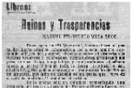 Ruinas y transparencias