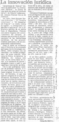 La innovación jurídica