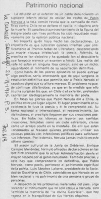 Patrimonio nacional.