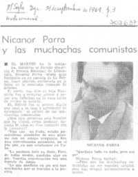 Nicanor Parra y las muchachas comunistas.