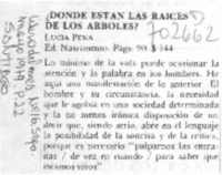 Donde están las raíces de los árboles?.