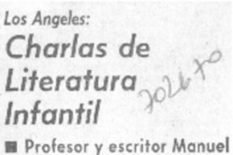 Charlas de literatura infantil.