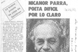 Nicanor Parra.
