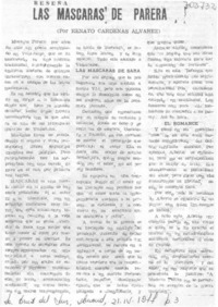 Las máscaras de Parera