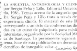 La angustia, antropología y clínica