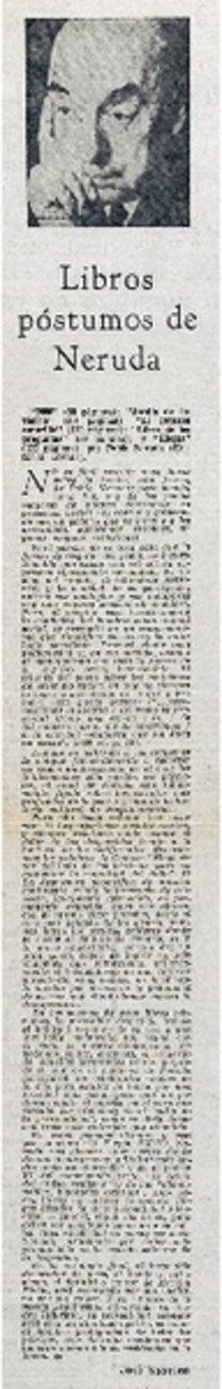 Libros póstumos de Neruda