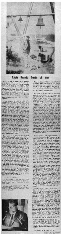 Pablo Neruda frente al mar