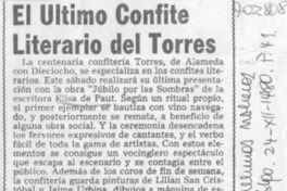 El Último confite literario del Torres.