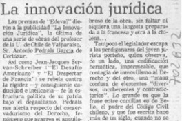 La innovación jurídica