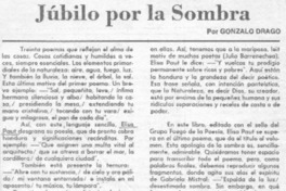 Júbilo por la sombra