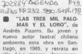 "Las Tres mil palomas y el loro".