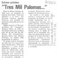"Tres mil palomas--".