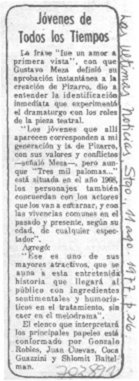 Jóvenes de todos los tiempos.