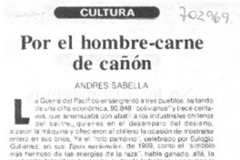 Por el hombre-carne de cañón
