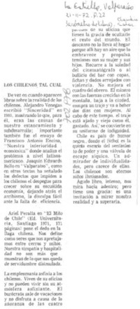 Los chilenos tal cual