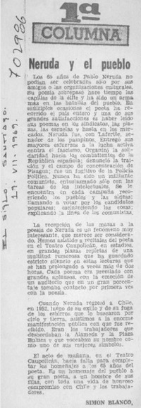 Neruda y el pueblo