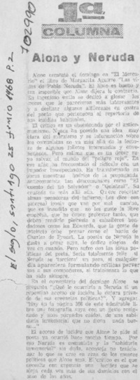 Alone y Neruda.