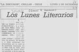 De la tarea intelectual".