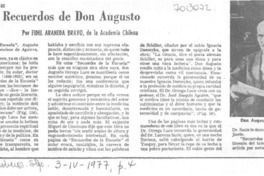 Los recuerdos de don Augusto