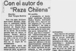 Con el autor de "raza chilena"