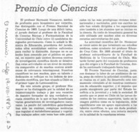 Premio de ciencias.