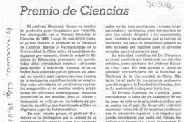 Premio de ciencias.