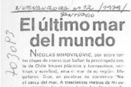 El último mar del mundo
