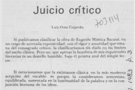 Juicio crítico