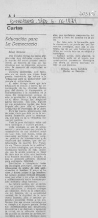 Educación para la democracia