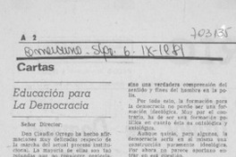 Educación para la democracia