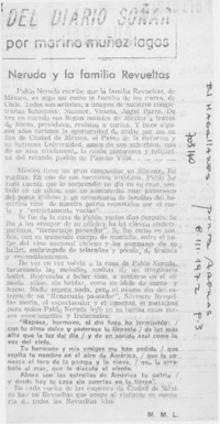 Neruda y la familia Revueltas