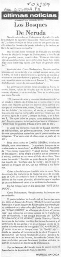 Los bosques de Neruda