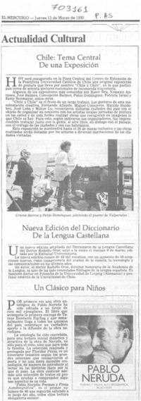 Chile, tema central de una exposición.