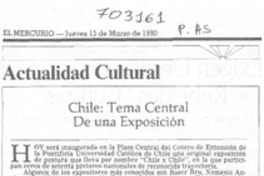 Chile, tema central de una exposición.