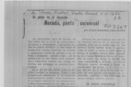 Neruda, poeta universal