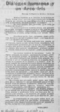 Diálogos humanos y un Arco Iris