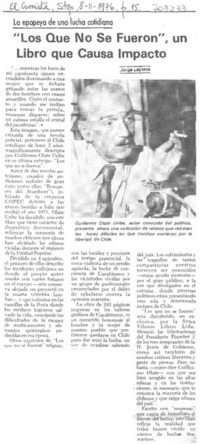 "Los que no se fueron", un libro que causa impacto