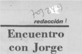 Encuentro con Jorge Misa