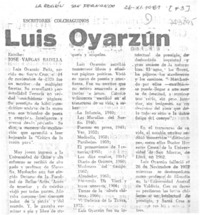 Luis Oyarzún