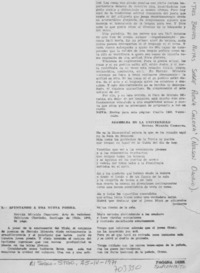 Apuntando a una nueva poesía